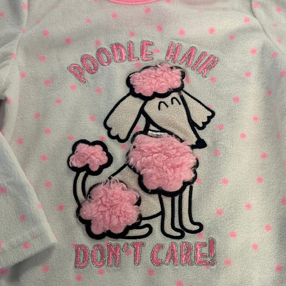 Primark - Poodle Hair Design Long Sleeve Sweater - Pink & White - Picture 3 of 4